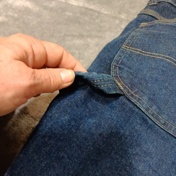 Dickies Jeans Men's 42 x 30 Dark Blue Carpenter Style Hammer Loop - Picture 6 of 16